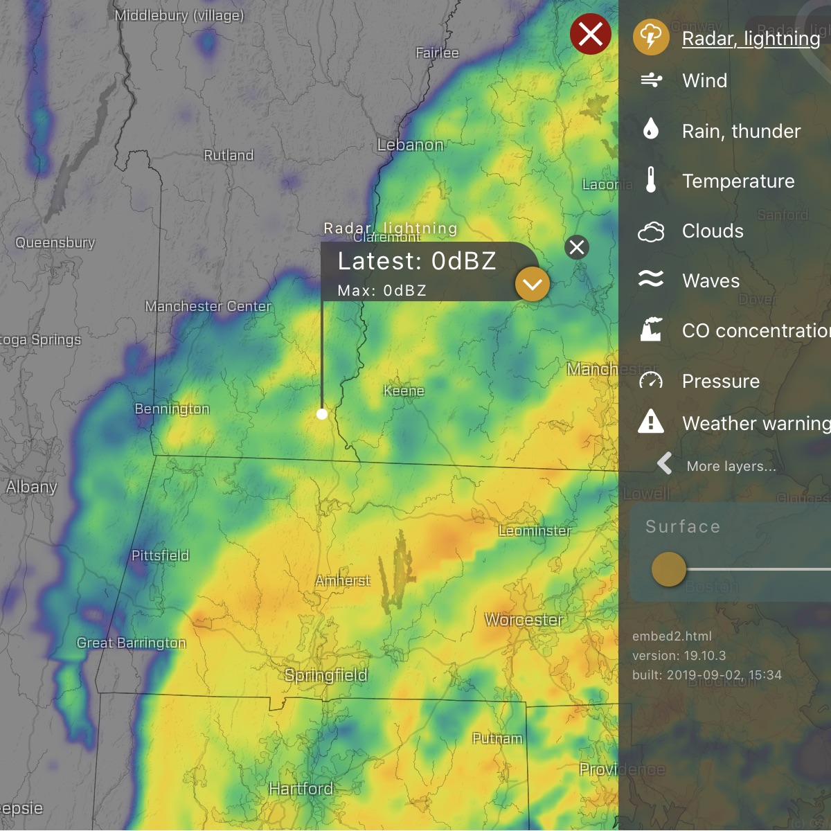 New Interactive Weather Map for iBrattleboro | iBrattleboro.com